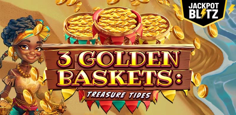 3 Golden Baskets: Treasure Tides in jackpotblitz