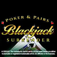 Blackjack Poker and Pairs with Surrender in ppBJAllGames